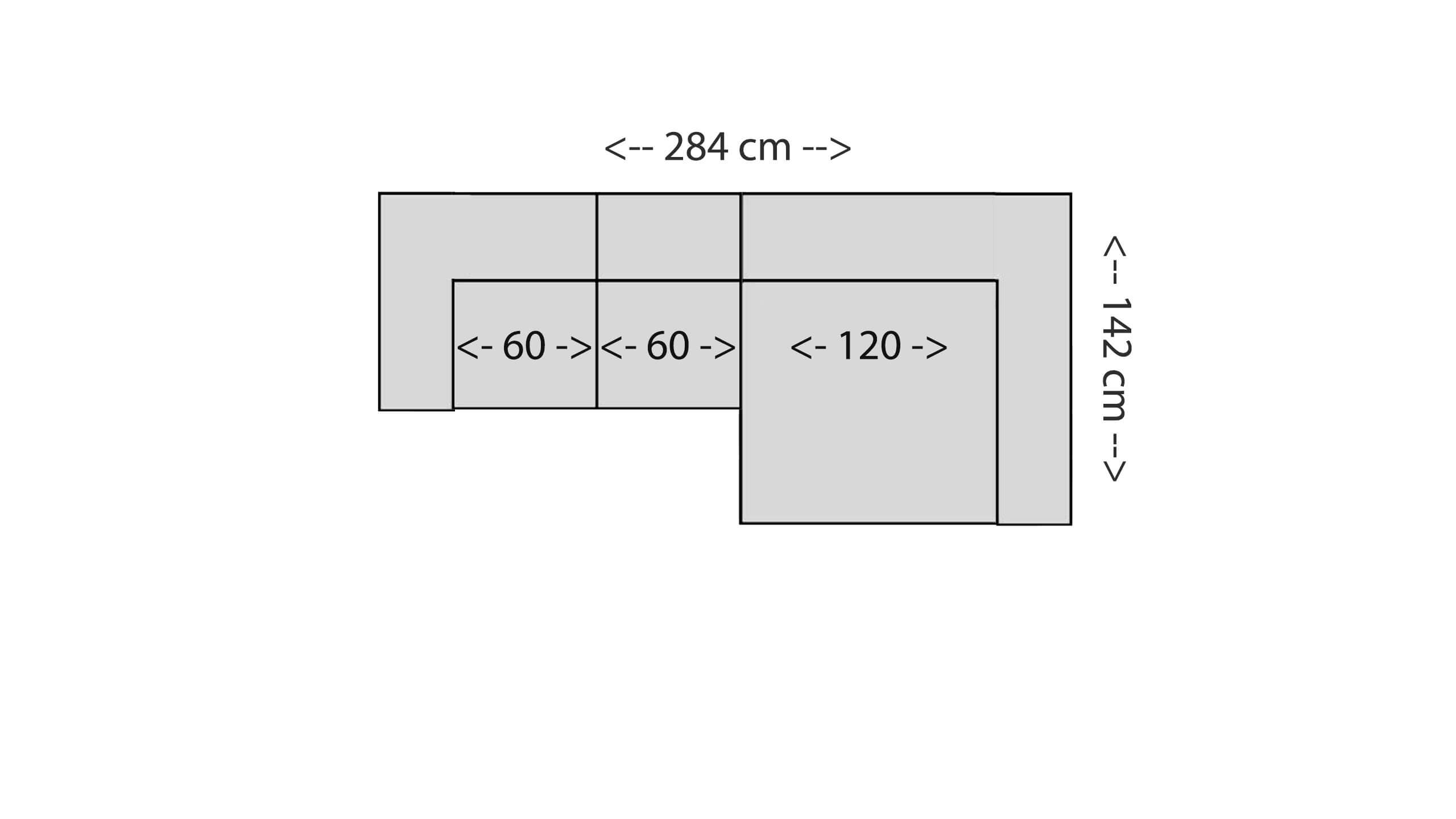 Dakota Ecksofa S Ottomane Skizze