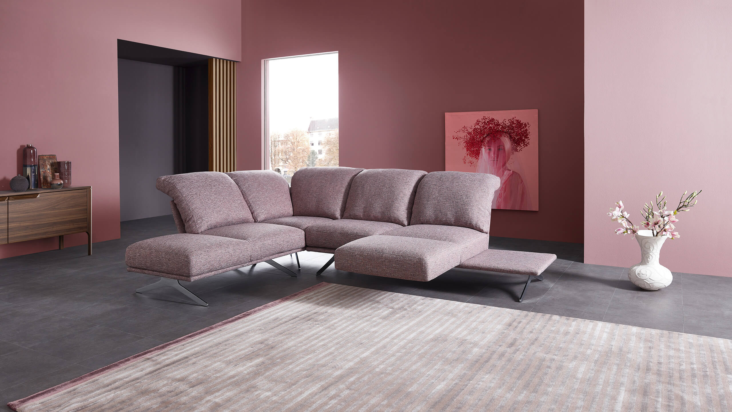 Cilia Ecksofa mit Dreh-Relaxsitz