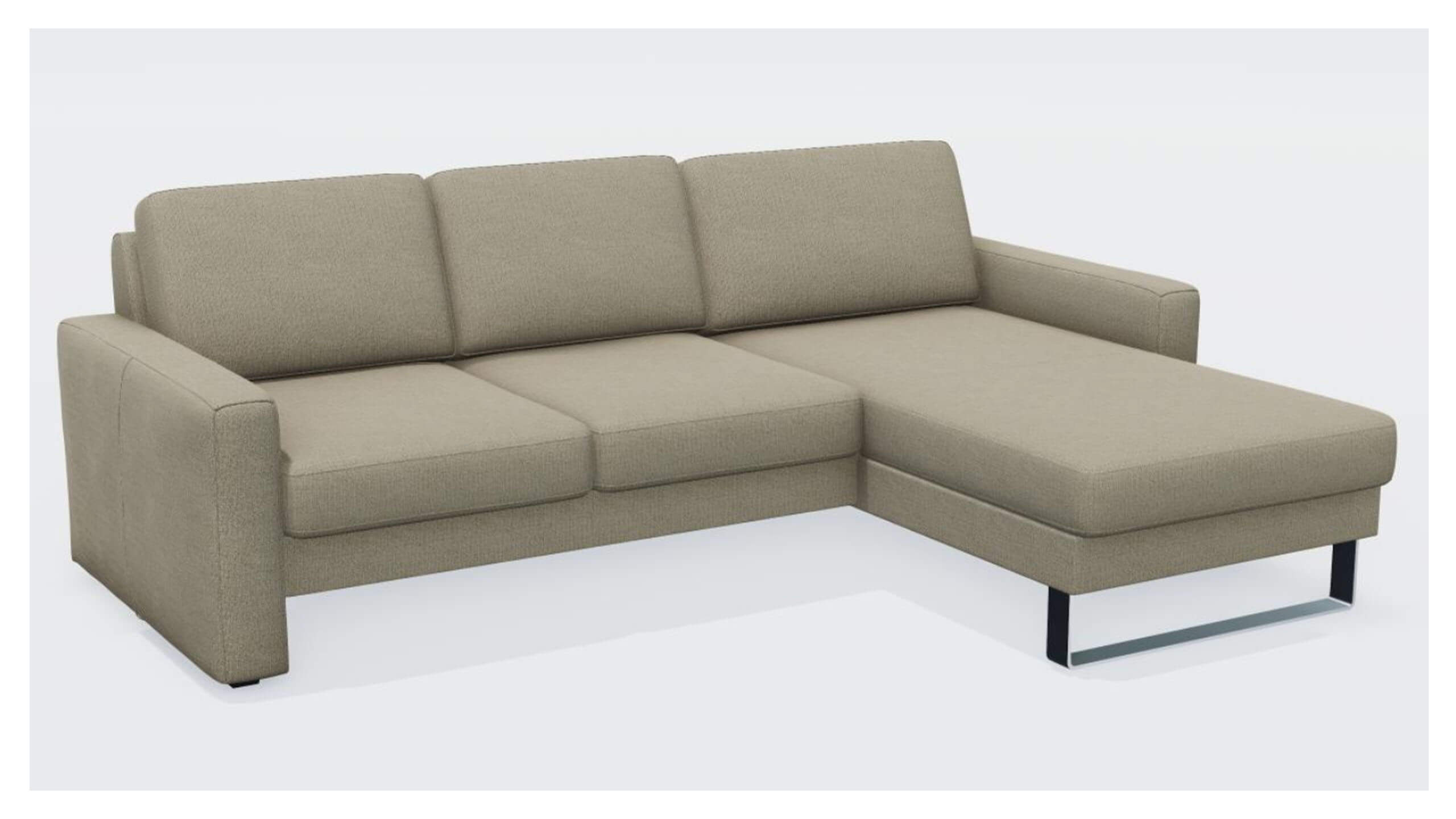 Vision 2-Sitzer mit Longchair 3D