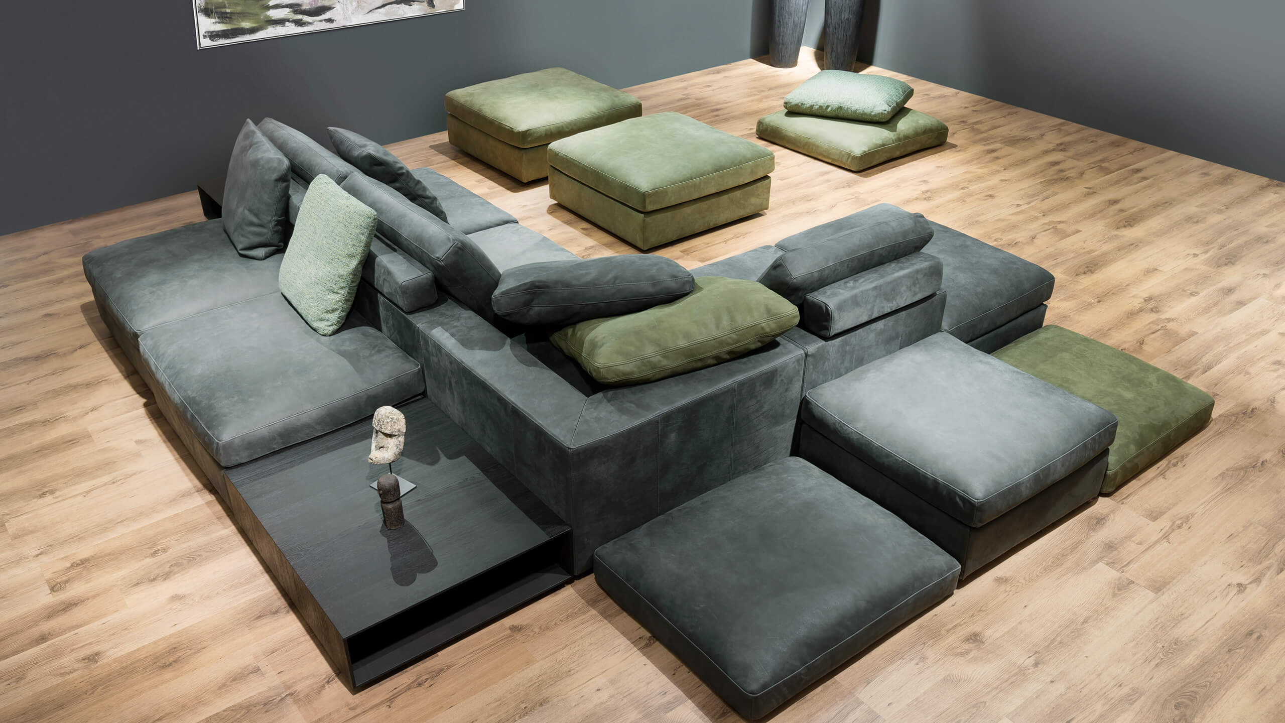 Dakota Wohnlandschaft in zwei Farben