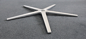 Sternfuß, Alu gebürstet