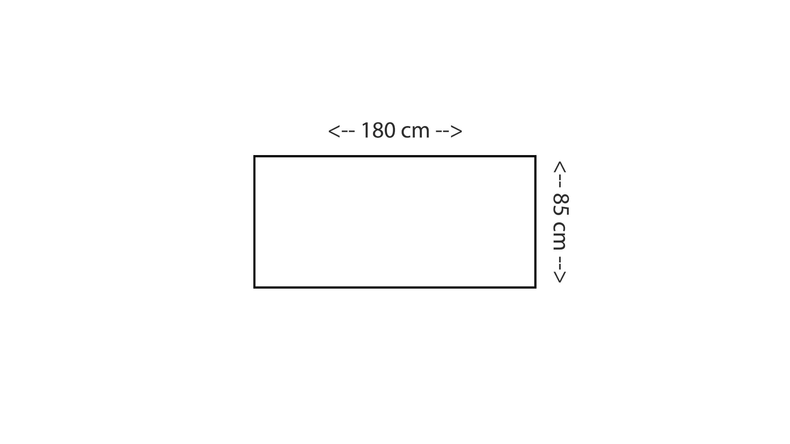 Hocker 180x85 Skizze