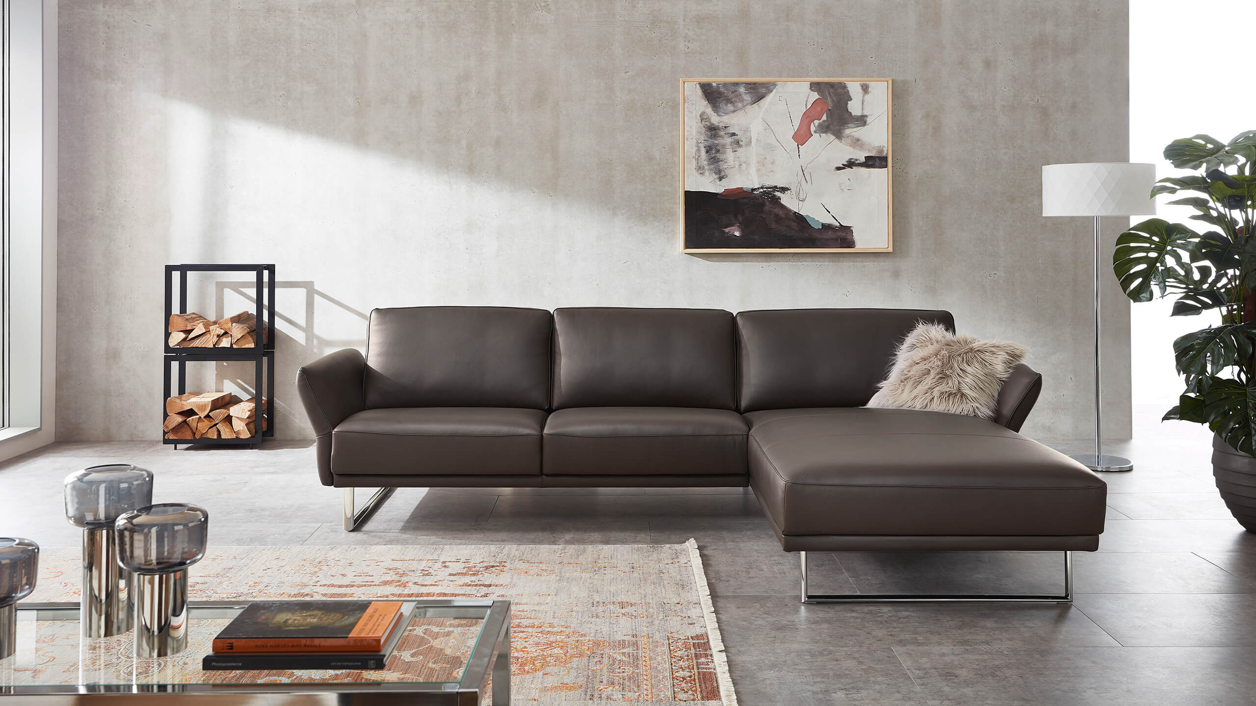 Avant Ecksofa mit Longchair rechts