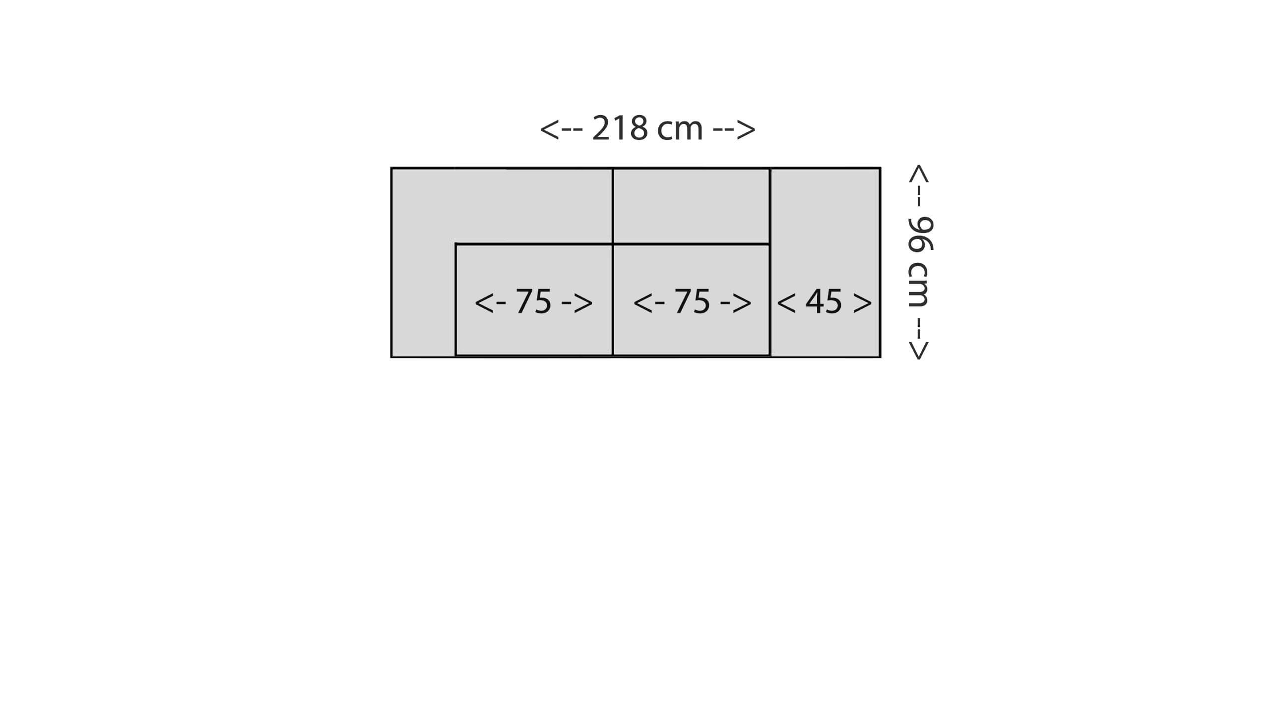 Dakota Daybed M Skizze