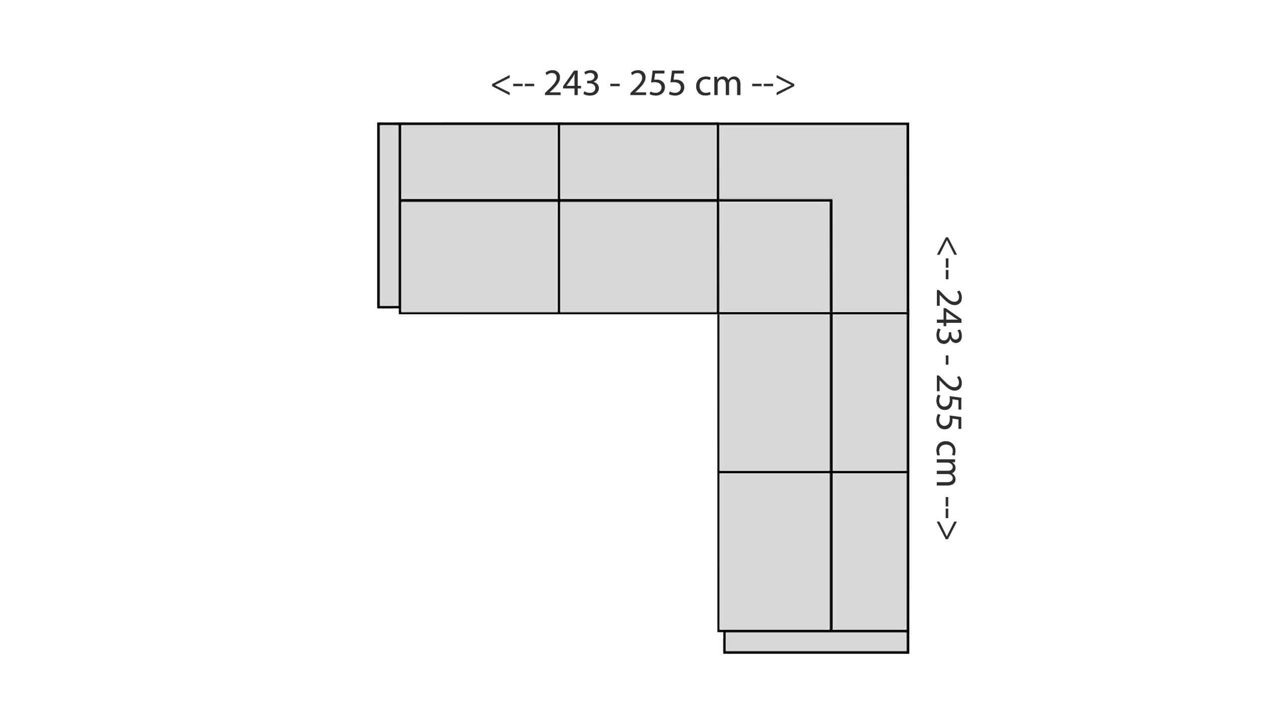 Cadiz Ecksofa M Skizze