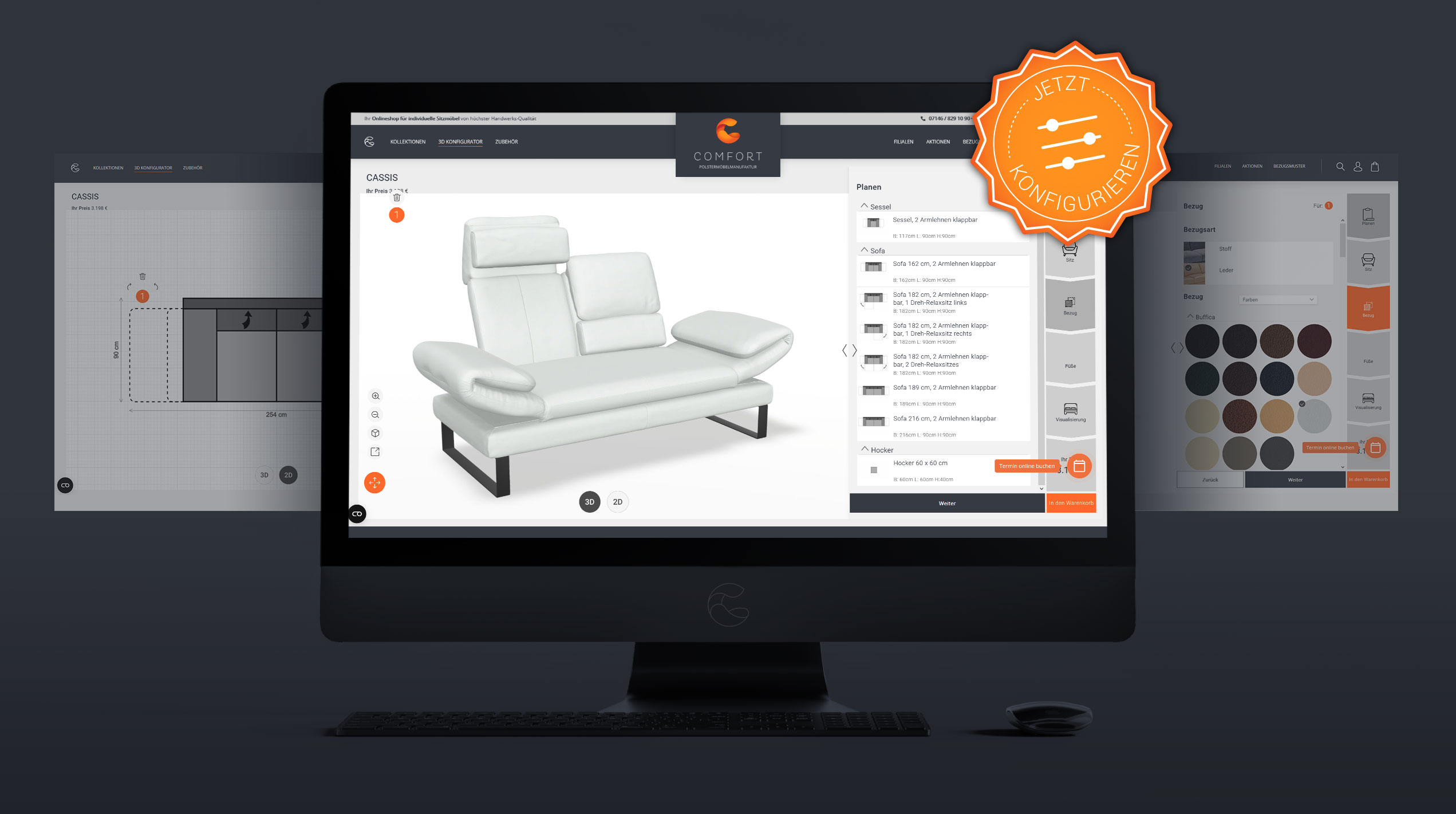 Cassis Sofakonfigurator