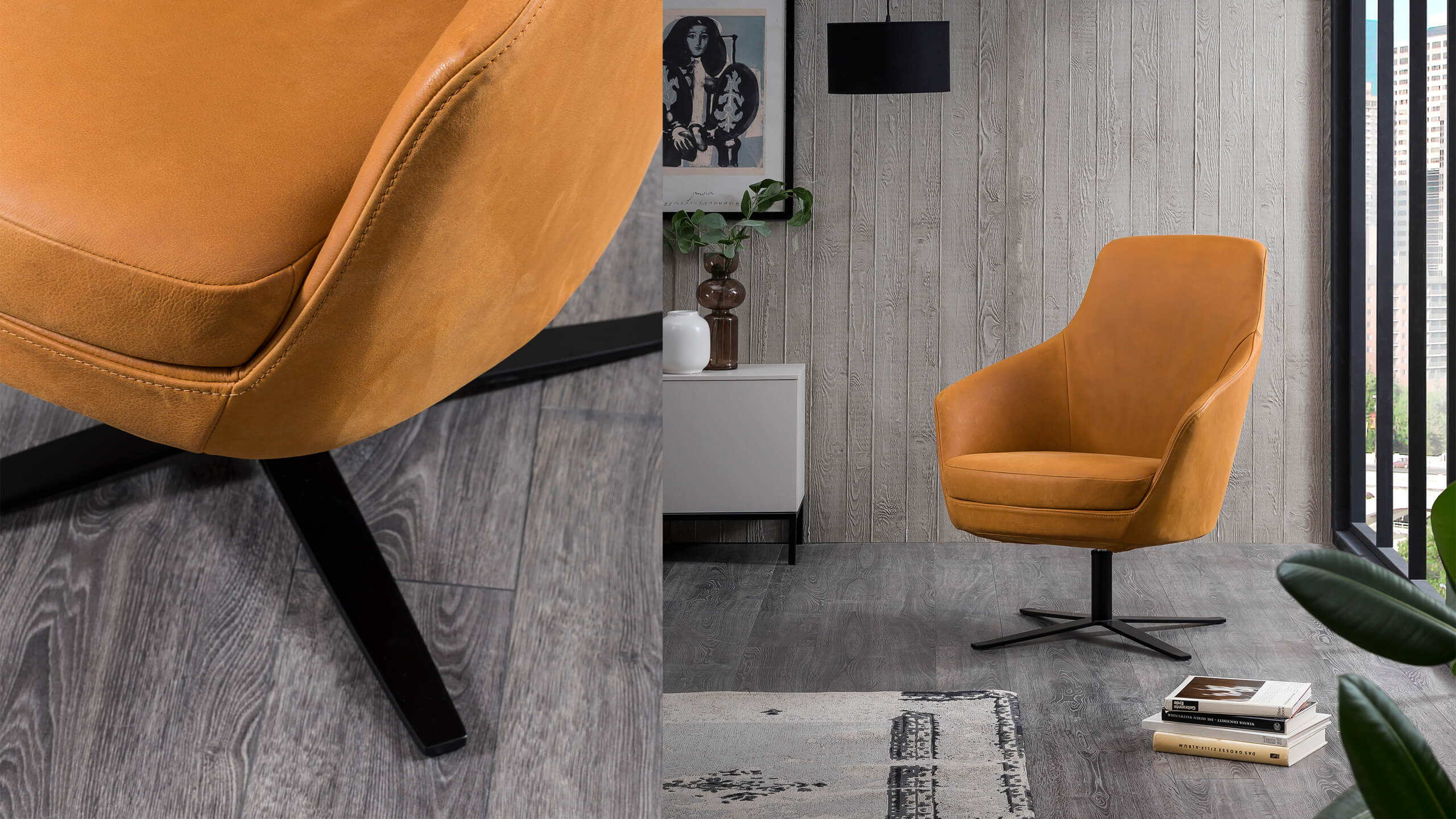 Nora Stuhl auf Kreuzfuß