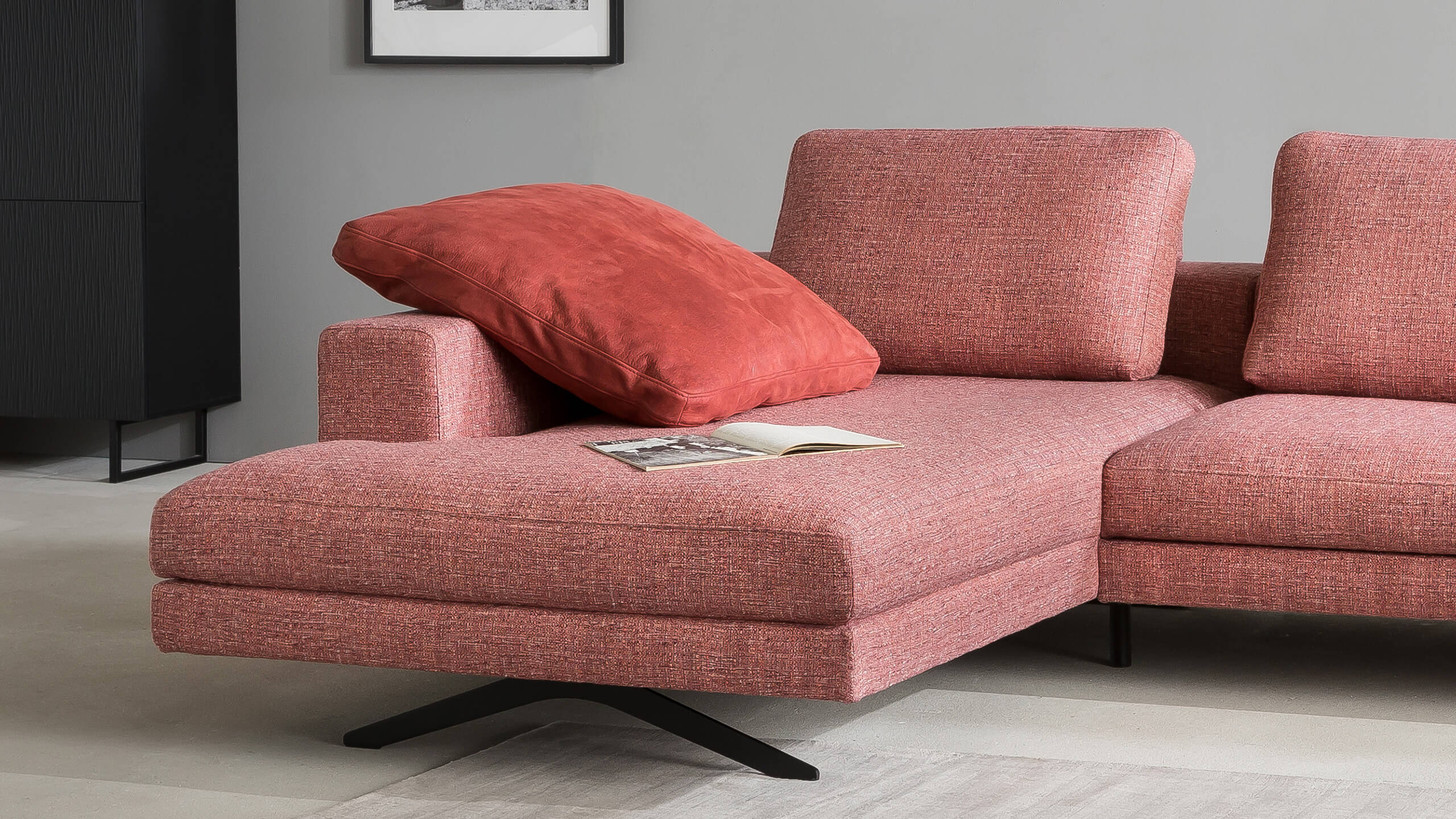 Kissen mit Seitensteg 75x75