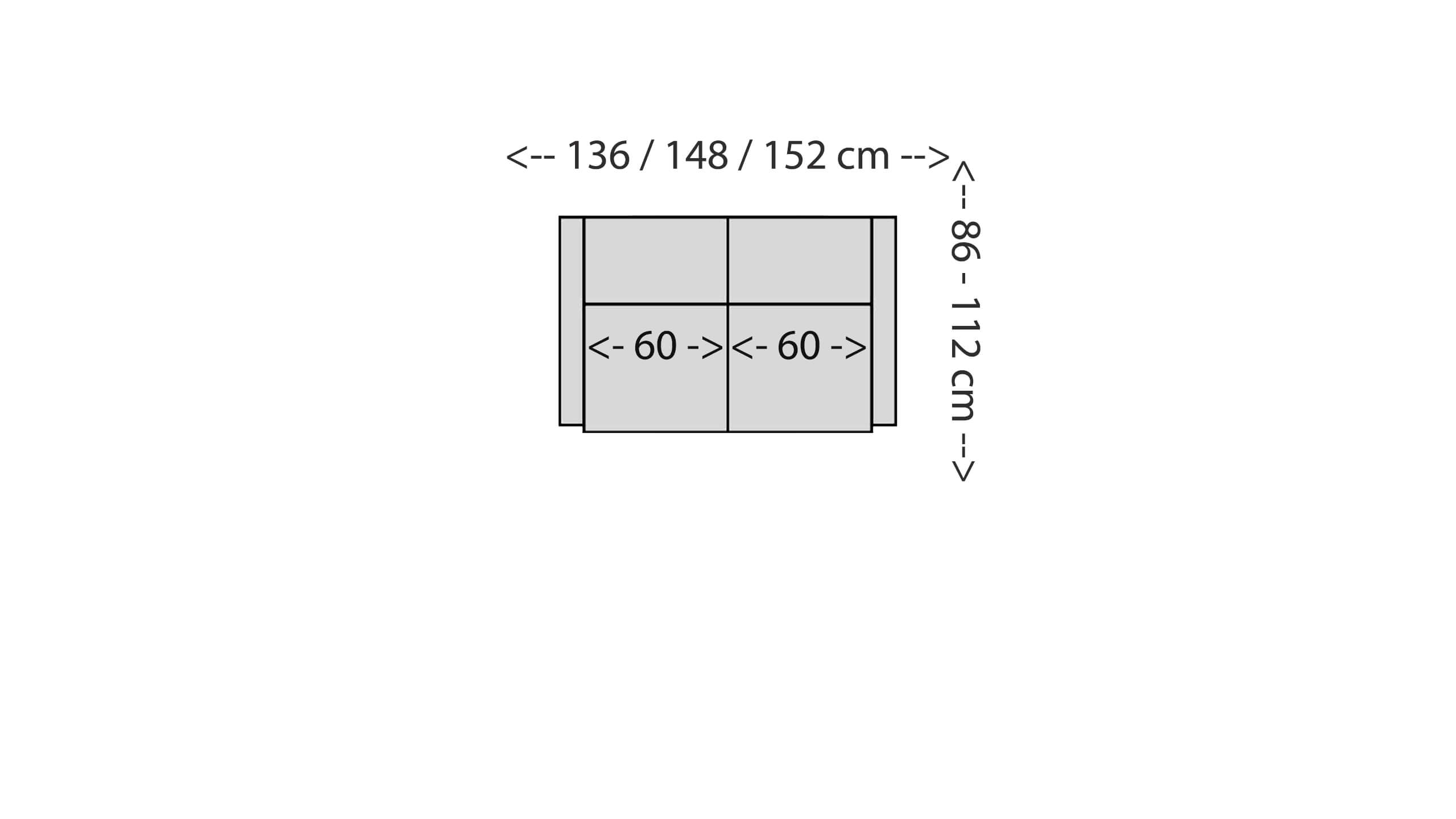 Cilia Sofa 120 Skizze