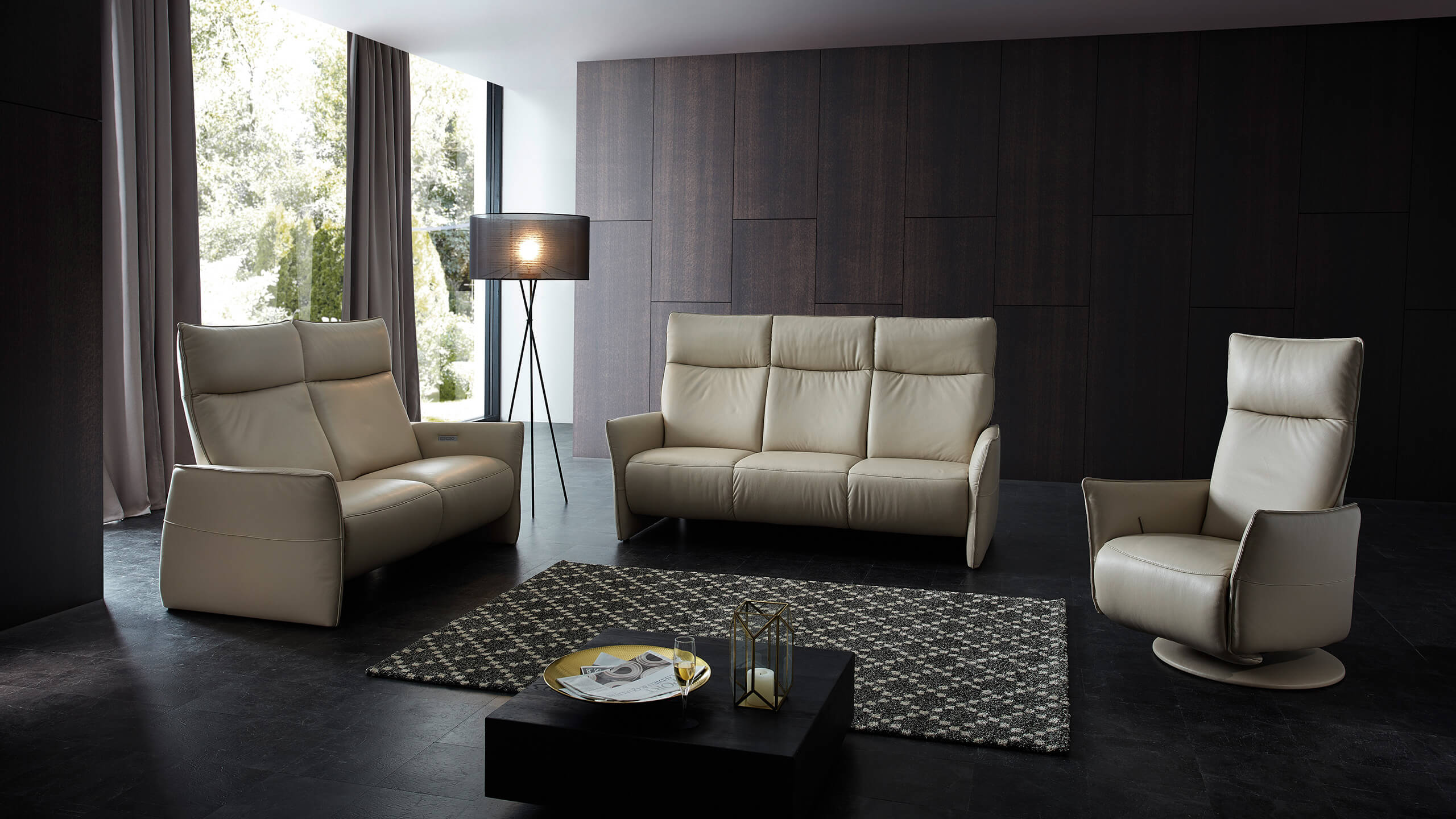 Lario Relaxsofa 2,5-Sitzer  mit 3-Sitzer und Relaxsessel