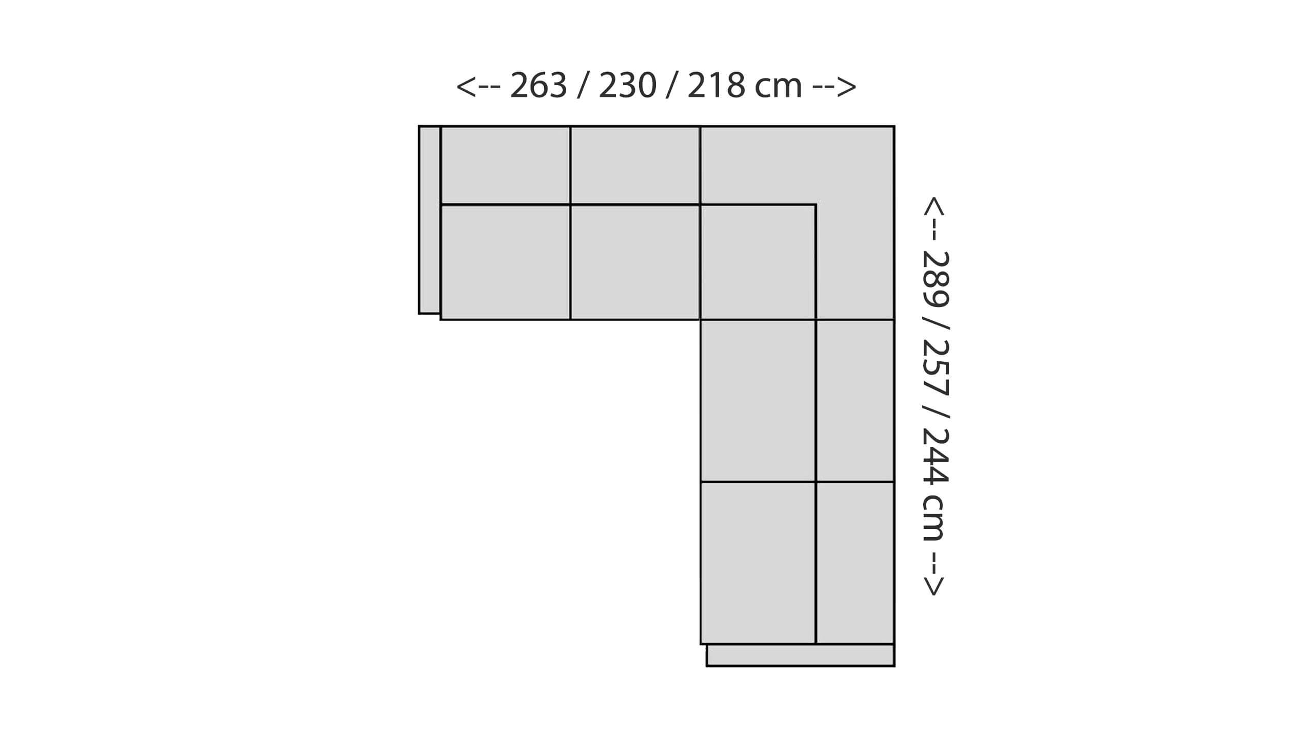 Paloma Ecksofa SM Skizze
