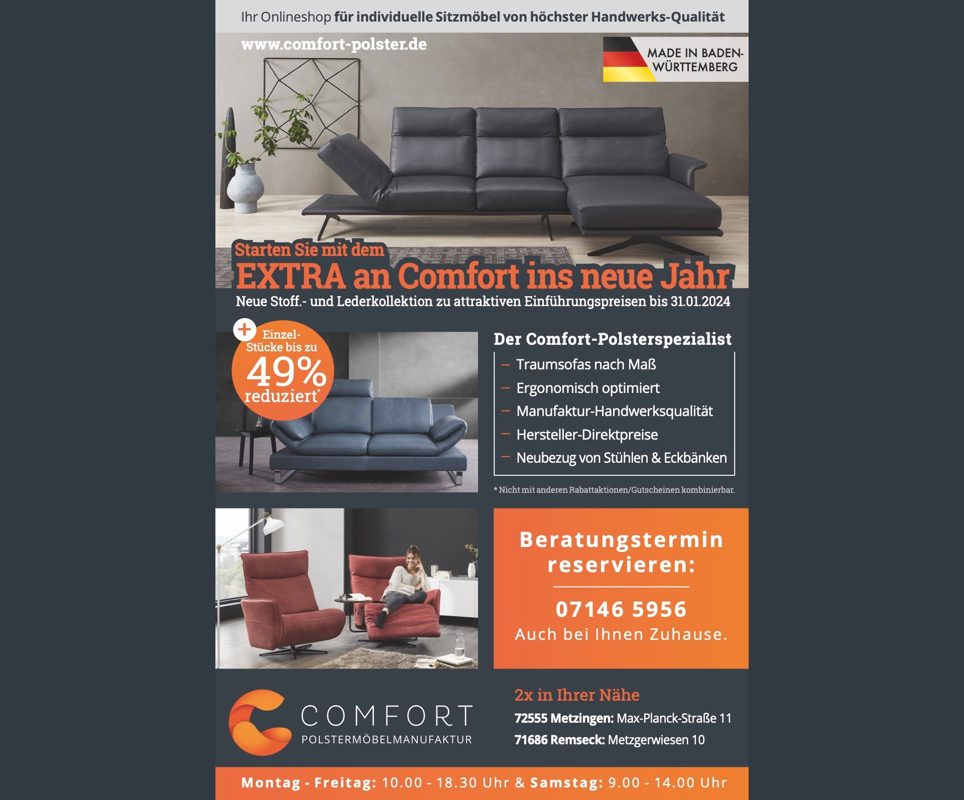 Comfort Polster Aktion