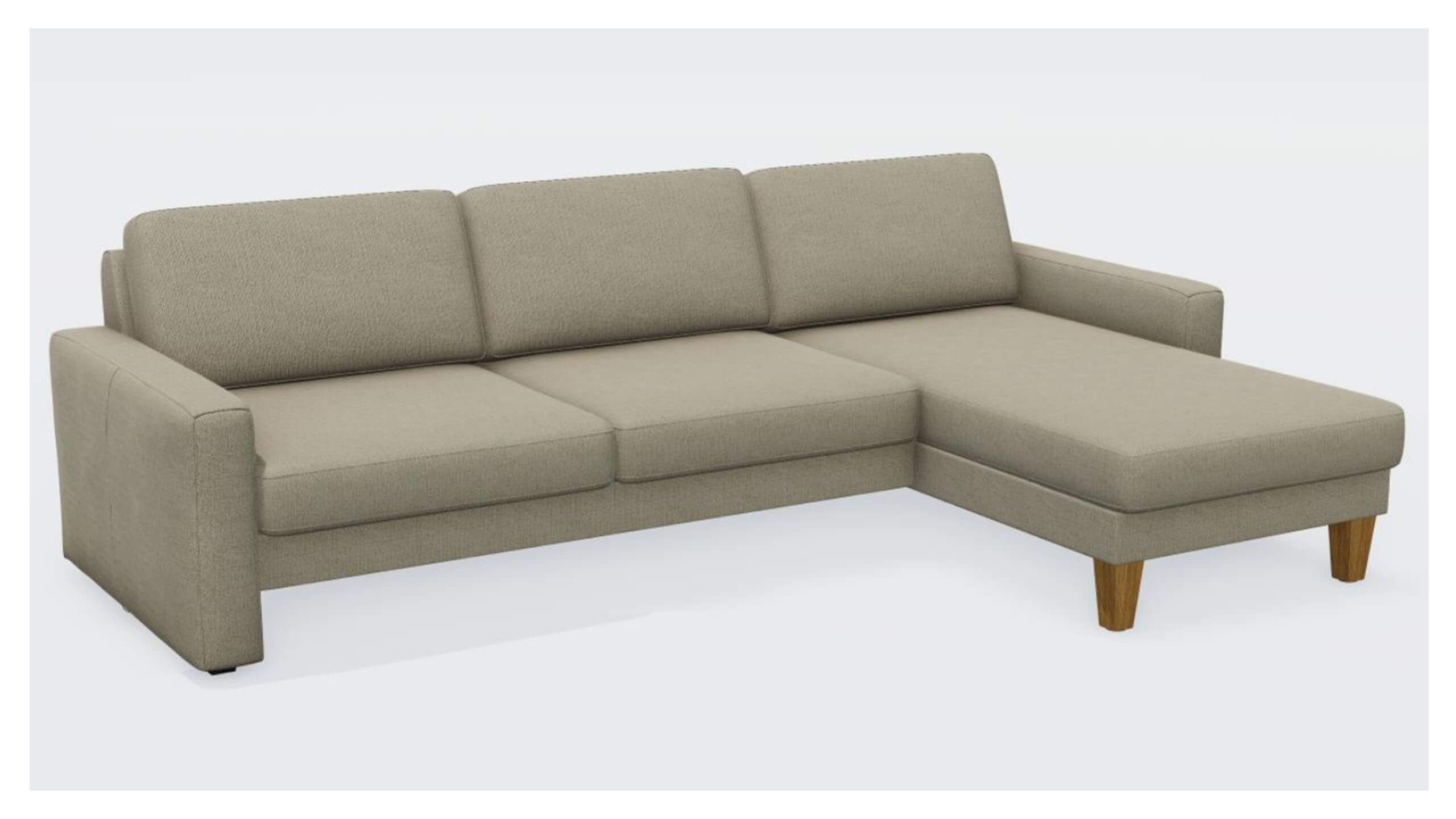 Vision 2,5-Sitzer mit Longchair 3D