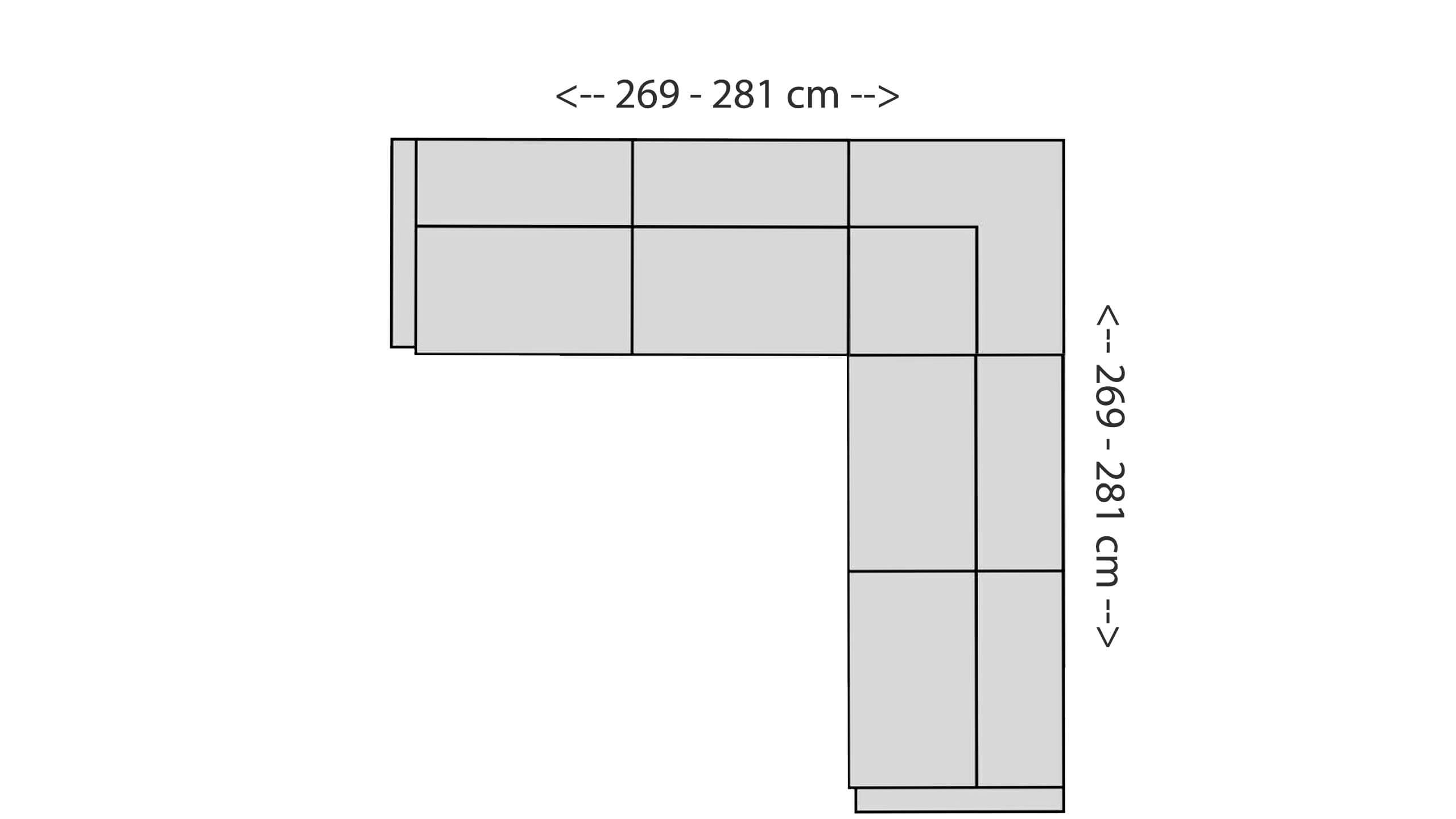 Cadiz Ecksofa L Skizze