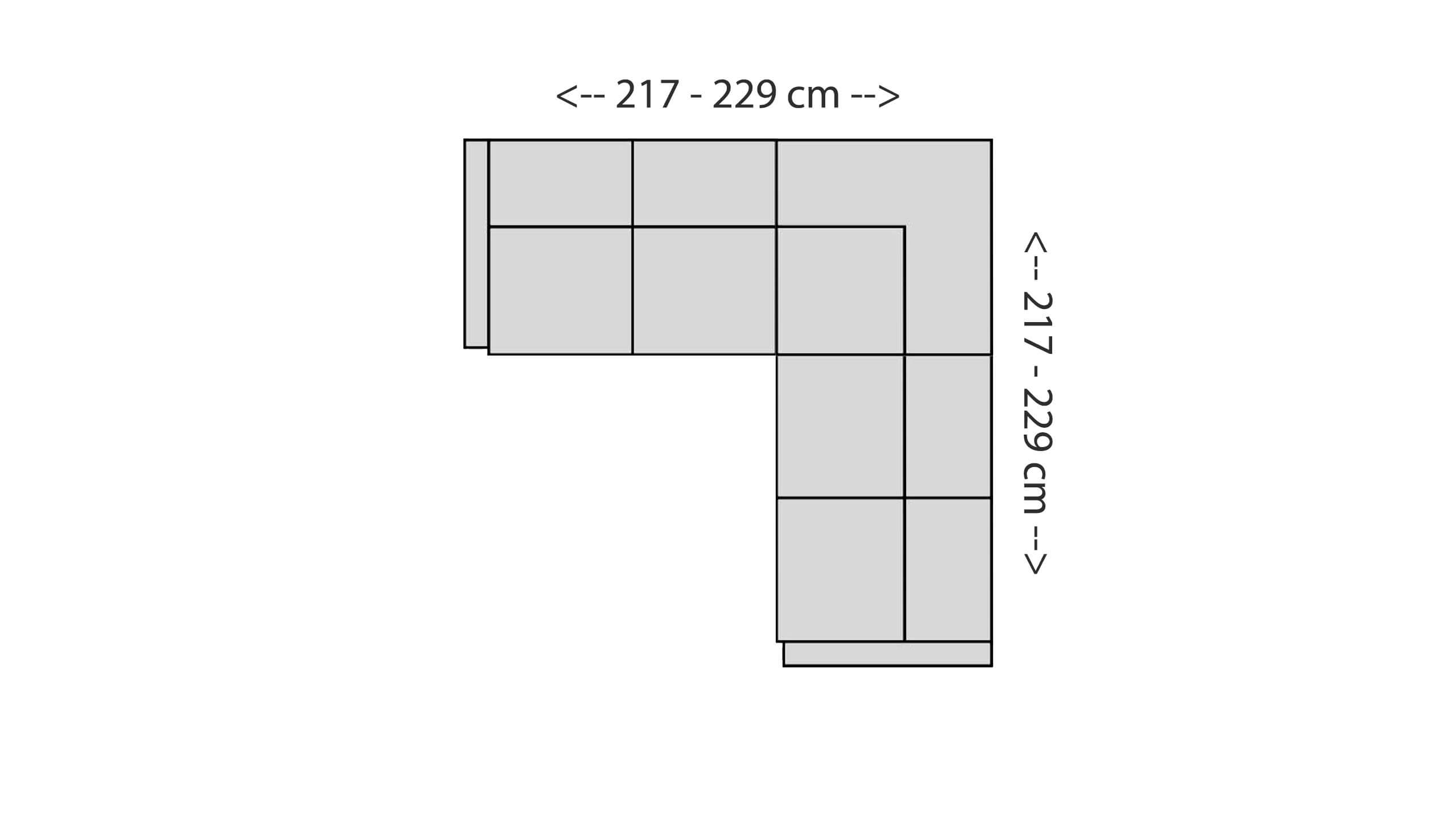 Cadiz Ecksofa S Skizze